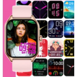 Smartwatch Damski Rubicon RNCF03-5 Różowe złoto Bransoleta + Pasek