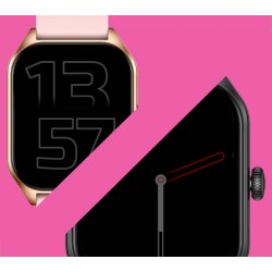 Smartwatch Damski Rubicon RNCF03-5 Różowe złoto Bransoleta + Pasek