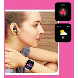 Smartwatch Damski Rubicon RNCF03-5 Różowe złoto Bransoleta + Pasek