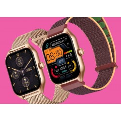 Smartwatch Damski Rubicon RNCF03-5 Różowe złoto Bransoleta + Pasek