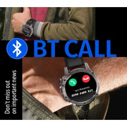 Smartwatch Męski Rubicon RNCF18-1 BLACK Bransoleta + Pasek