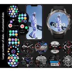 Smartwatch Męski Rubicon RNCF18-1 BLACK Bransoleta + Pasek