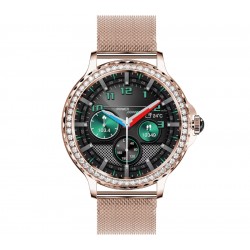 Smartwatch Damski Rubicon RNCF19-1 Różowe Złoto  Bransoleta + Pasek