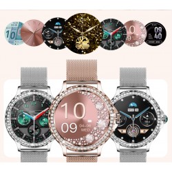 Smartwatch Damski Rubicon RNCF19-1 Różowe Złoto  Bransoleta + Pasek