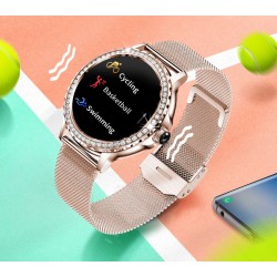 Smartwatch Damski Rubicon RNCF19-1 Różowe Złoto  Bransoleta + Pasek