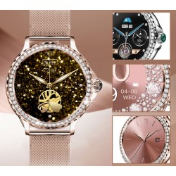Smartwatch Damski Rubicon RNCF19-1 Różowe Złoto  Bransoleta + Pasek