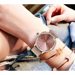 Smartwatch Damski Rubicon RNCF19-1 Różowe Złoto  Bransoleta + Pasek