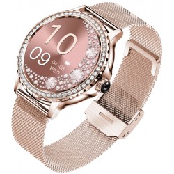 Smartwatch Damski Rubicon RNCF19-1 Różowe Złoto  Bransoleta + Pasek