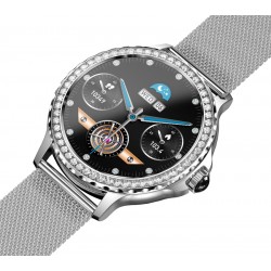 Smartwatch Damski Rubicon RNCF19-1 Silver  Bransoleta + Pasek