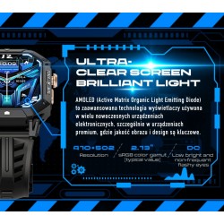 Smartwatch Męski Rubicon RNCF24-1 BLACK