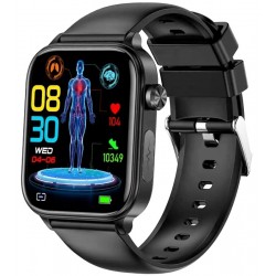 Smartwatch Męski Rubicon RNCF33 BLACK + Pasek Granatowy