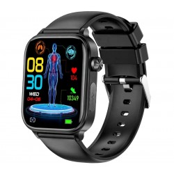 Smartwatch Męski Rubicon RNCF33 BLACK + Pasek Granatowy