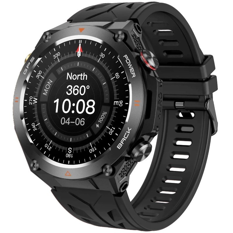 Smartwatch Męski Rubicon RNCF37-1 GPS BLACK