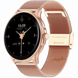 Smartwatch Damski GRAVITY GT12-3 Różowy Pasek Silikonowy + Bransoleta Różowe Złoto