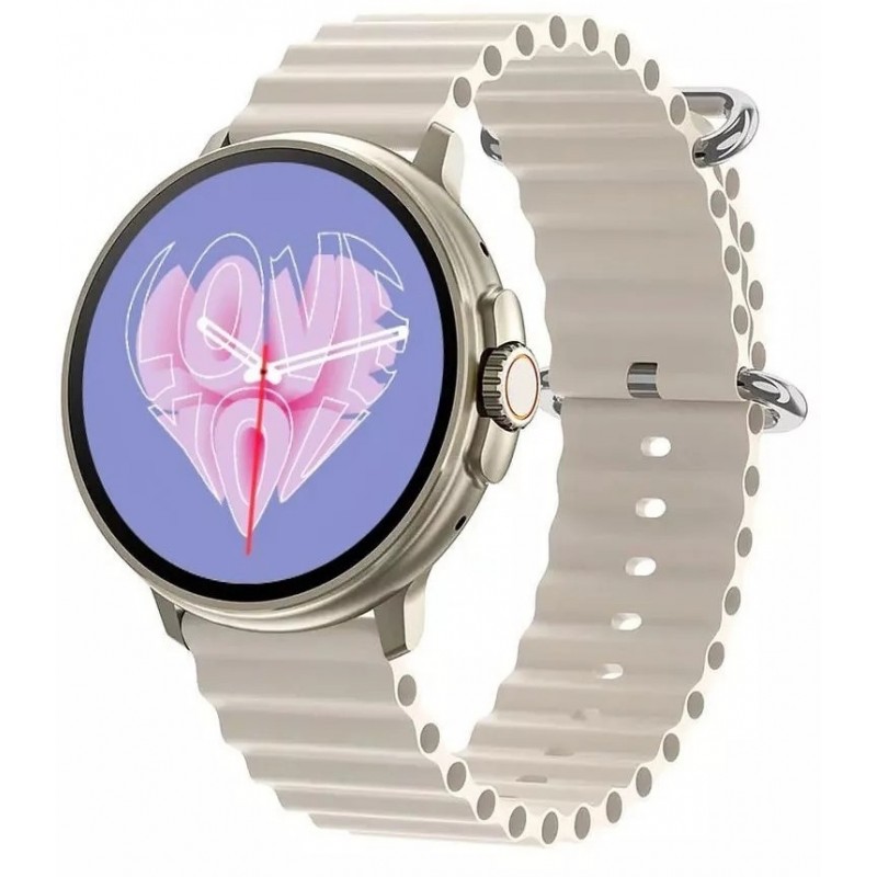 Smartwatch Damski RUBICON RNCF15 Tytan/Light Latte SMARUB260