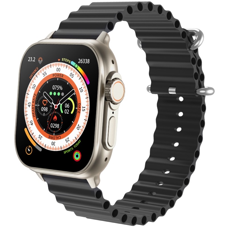 Smartwatch Męski RUBICON RNCF17 Tytan/Black SMARUB268