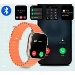Smartwatch Męski RUBICON RNCF17 Tytan/Black SMARUB268