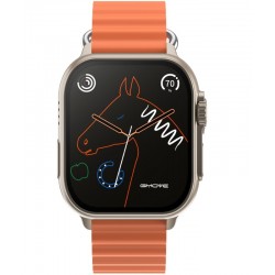 Smartwatch Męski RUBICON RNCF17 Tytan/Orange SMARUB269