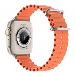Smartwatch Męski RUBICON RNCF17 Tytan/Orange SMARUB269