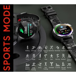 Smartwatch Męski RUBICON RNCF08 Black/Moro SMARUB232