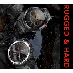 Smartwatch Męski RUBICON RNCF08 Black/Moro SMARUB232