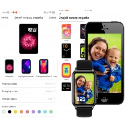 Smartwatch Damski RUBICON RNCF06 Tytan/Orange SMARUB221