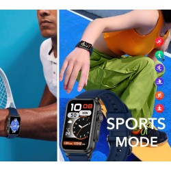 Smartwatch Damski RUBICON RNCF06 Black/Dark Blue SMARUB220