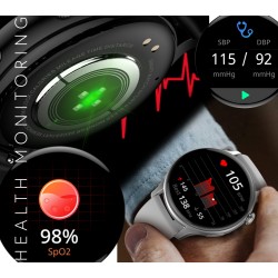 Smartwatch Damski RUBICON RNCF10 Silver/Grey SMARUB238