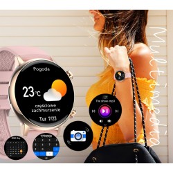 Smartwatch Damski RUBICON RNCF09 Rose Gold/Pink SMARUB234