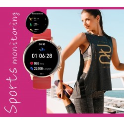 Smartwatch Damski RUBICON RNCF09 Rose Gold/Pink SMARUB234