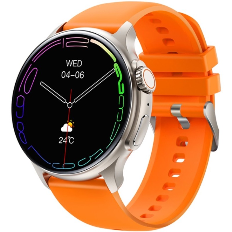 Smartwatch Męski RUBICON RNCF12 Tytan/Orange SMARUB245